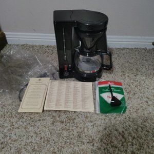 Vintage Melitta Gevalia Kaffe Black 4-Cup Coffee Maker